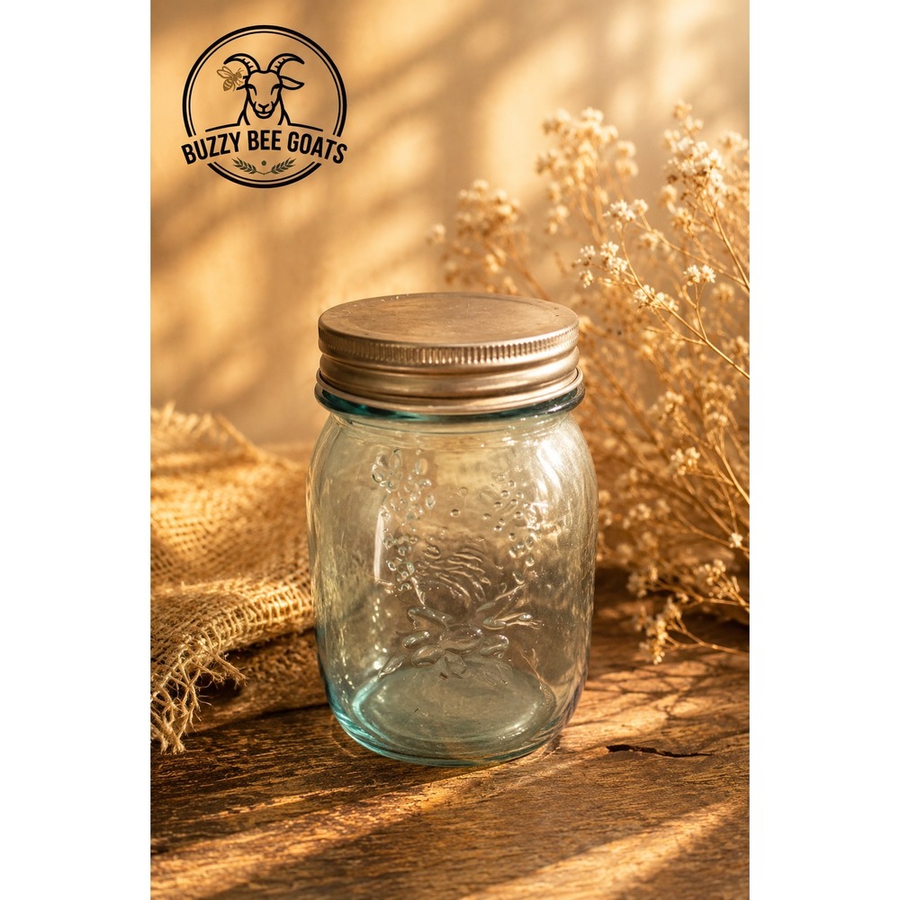 ANTIQUE BALL PERFECT MASON BLUE QUART JAR ZINC LID VINTAGE CANNING JAR